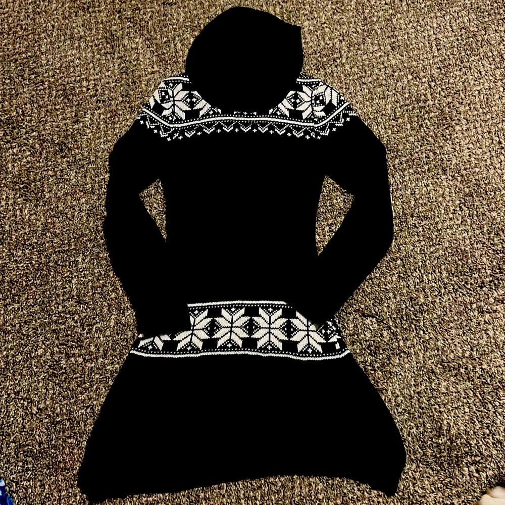 Long sleeve black dress